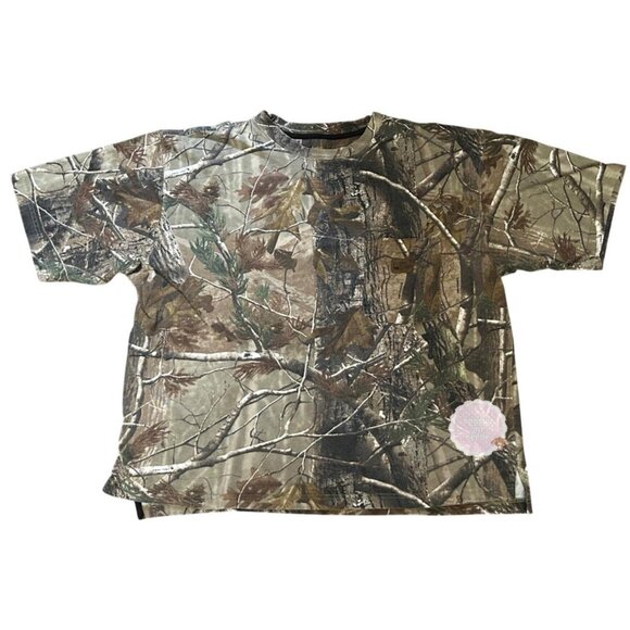 Real Tree camouflage oversized 2XL t-shirt - Picture 1 of 2